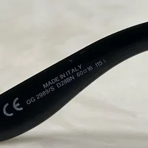Gucci | Accessories | Gucci Black Sunglasses Wrap Frame Euc  display picture 2